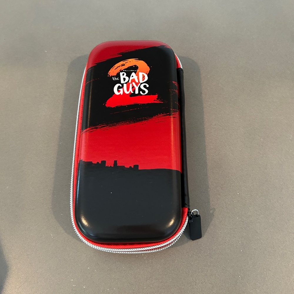 The Bad Guys Red and Black Pencil Case